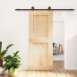 vidaXL Puerta corredera con herrajes madera maciza de pino 85x210 cm vidaXL Puerta corredera con herrajes madera maciza de pino 85x210 cm