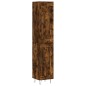 vidaXL Aparador de madera contrachapada roble ahumado 34,5x34x180 cm vidaXL Aparador de madera contrachapada roble ahumado 34,5x34x180 cm