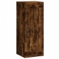 vidaXL Aparador de madera contrachapada roble ahumado 34,5x34x180 cm vidaXL Aparador de madera contrachapada roble ahumado 34,5x34x180 cm