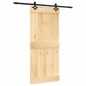 vidaXL Puerta corredera con herrajes madera maciza de pino 90x210 cm