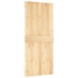 vidaXL Puerta corredera con herrajes madera maciza de pino 90x210 cm