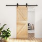 vidaXL Puerta corredera con herrajes madera maciza de pino 70x210 cm vidaXL Puerta corredera con herrajes madera maciza de pino 70x210 cm