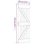 vidaXL Puerta corredera con herrajes madera maciza de pino 70x210 cm vidaXL Puerta corredera con herrajes madera maciza de pino 70x210 cm