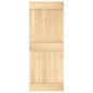 vidaXL Puerta corredera con herrajes madera maciza de pino 80x210 cm vidaXL Puerta corredera con herrajes madera maciza de pino 80x210 cm