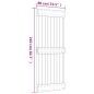 vidaXL Puerta corredera con herrajes madera maciza de pino 80x210 cm vidaXL Puerta corredera con herrajes madera maciza de pino 80x210 cm