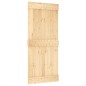 vidaXL Puerta corredera con herrajes madera maciza de pino 90x210 cm vidaXL Puerta corredera con herrajes madera maciza de pino 90x210 cm