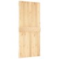 vidaXL Puerta corredera con herrajes madera maciza de pino 90x210 cm vidaXL Puerta corredera con herrajes madera maciza de pino 90x210 cm