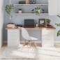 vidaXL Tablero mesa madera roble tratada marrón claro 180x40x(2-6) cm vidaXL Tablero mesa madera roble tratada marrón claro 180x40x(2-6) cm