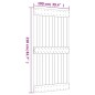 vidaXL Puerta corredera con herrajes madera maciza de pino 100x210 cm vidaXL Puerta corredera con herrajes madera maciza de pino 100x210 cm