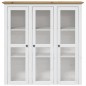 vidaXL Aparador alto BODO madera pino blanco marrón 115,5x43x200,5 cm vidaXL Aparador alto BODO madera pino blanco marrón 115,5x43x200,5 cm