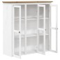 vidaXL Aparador alto BODO madera pino blanco marrón 115,5x43x200,5 cm vidaXL Aparador alto BODO madera pino blanco marrón 115,5x43x200,5 cm