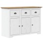vidaXL Aparador alto BODO madera pino blanco marrón 115,5x43x200,5 cm vidaXL Aparador alto BODO madera pino blanco marrón 115,5x43x200,5 cm