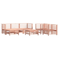 vidaXL Juego de muebles de jardín 7 pzas madera maciza abeto Douglas