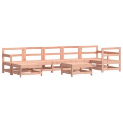 vidaXL Juego de muebles de jardín 8 pzas madera maciza abeto Douglas