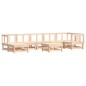 vidaXL Juego de muebles de jardín 8 piezas madera maciza de pino vidaXL Juego de muebles de jardín 8 piezas madera maciza de pino