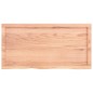 vidaXL Tablero mesa madera roble tratada marrón claro 100x50x(2-6) cm vidaXL Tablero mesa madera roble tratada marrón claro 100x50x(2-6) cm
