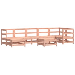 vidaXL Juego de muebles de jardín 8 pzas madera maciza abeto Douglas