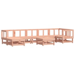 vidaXL Juego de muebles de jardín 8 pzas madera maciza abeto Douglas