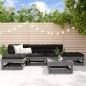 vidaXL Mesa y taburetes altos jardín 6 pzas madera maciza de pino gris vidaXL Mesa y taburetes altos jardín 6 pzas madera maciza de pino gris