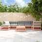 vidaXL Juego de muebles de jardín 8 pzas madera maciza abeto Douglas vidaXL Juego de muebles de jardín 8 pzas madera maciza abeto Douglas