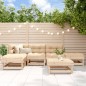 vidaXL Juego de muebles de jardín 6 piezas madera maciza de pino vidaXL Juego de muebles de jardín 6 piezas madera maciza de pino