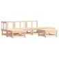vidaXL Juego de muebles de jardín 6 piezas madera maciza de pino vidaXL Juego de muebles de jardín 6 piezas madera maciza de pino