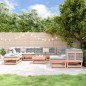 vidaXL Juego de muebles de jardín 11 pzas madera maciza abeto Douglas vidaXL Juego de muebles de jardín 11 pzas madera maciza abeto Douglas