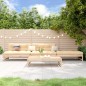 vidaXL Juego de muebles de jardín 4 piezas madera maciza de pino vidaXL Juego de muebles de jardín 4 piezas madera maciza de pino