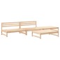 vidaXL Juego de muebles de jardín 4 piezas madera maciza de pino vidaXL Juego de muebles de jardín 4 piezas madera maciza de pino
