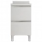 vidaXL Armarios de cocina comercial 2 cajones acero inoxidable 2 uds