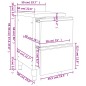 vidaXL Armarios de cocina comercial 2 cajones acero inoxidable 2 uds
