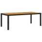 vidaXL Juego de comedor de jardín 7 piezas ratán sintético negro vidaXL Juego de comedor de jardín 7 piezas ratán sintético negro
