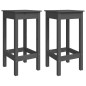 vidaXL Set de mesa y taburetes altos jardín 3 piezas madera pino gris vidaXL Set de mesa y taburetes altos jardín 3 piezas madera pino gris