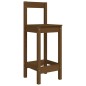 vidaXL Mesa y taburetes altos de jardín 3 pzas madera pino marrón miel vidaXL Mesa y taburetes altos de jardín 3 pzas madera pino marrón miel