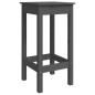 vidaXL Mesa y taburetes altos jardín 9 pzas madera maciza de pino gris vidaXL Mesa y taburetes altos jardín 9 pzas madera maciza de pino gris