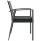 vidaXL Sillas jardín cojines 4 uds ratán sintético negro 56,5x57x83 cm vidaXL Sillas jardín cojines 4 uds ratán sintético negro 56,5x57x83 cm