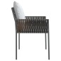 vidaXL Sillas jardín y cojines 4 uds ratán sintético marrón 54x61x83cm vidaXL Sillas jardín y cojines 4 uds ratán sintético marrón 54x61x83cm