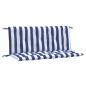 vidaXL Cojines banco jardín 2 uds tela a rayas azul blanco 120x50x7 cm vidaXL Cojines banco jardín 2 uds tela a rayas azul blanco 120x50x7 cm