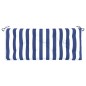 vidaXL Cojines banco jardín 2 uds tela a rayas azul blanco 120x50x7 cm vidaXL Cojines banco jardín 2 uds tela a rayas azul blanco 120x50x7 cm