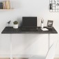 vidaXL Tablero de mesa madera de roble tratada gris oscuro 100x50x2 cm