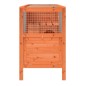 vidaXL Conejera de madera maciza de pino marrón 103x44x69,5 cm vidaXL Conejera de madera maciza de pino marrón 103x44x69,5 cm