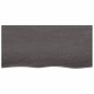 vidaXL Tablero de mesa madera de roble tratada gris oscuro 100x50x2 cm