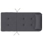 vidaXL Cojines para silla Adirondack 2 uds tela Oxford gris antracita vidaXL Cojines para silla Adirondack 2 uds tela Oxford gris antracita