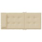 vidaXL Cojines de silla con respaldo alto 6 uds tela Oxford beige vidaXL Cojines de silla con respaldo alto 6 uds tela Oxford beige