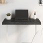 vidaXL Tablero mesa madera roble tratada gris oscuro 80x50x(2-6) cm vidaXL Tablero mesa madera roble tratada gris oscuro 80x50x(2-6) cm