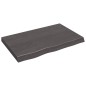 vidaXL Tablero mesa madera roble tratada gris oscuro 80x50x(2-6) cm vidaXL Tablero mesa madera roble tratada gris oscuro 80x50x(2-6) cm