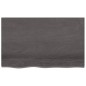 vidaXL Tablero mesa madera roble tratada gris oscuro 80x50x(2-6) cm vidaXL Tablero mesa madera roble tratada gris oscuro 80x50x(2-6) cm