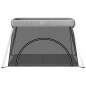 vidaXL Parque infantil para bebés con colchón tela lino gris claro vidaXL Parque infantil para bebés con colchón tela lino gris claro