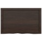 vidaXL Tablero mesa madera roble tratada gris oscuro 80x50x(2-6) cm vidaXL Tablero mesa madera roble tratada gris oscuro 80x50x(2-6) cm