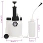 vidaXL Purgador de frenos blanco y negro 3 L vidaXL Purgador de frenos blanco y negro 3 L
